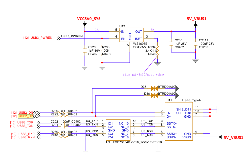usb3 hardware PCB